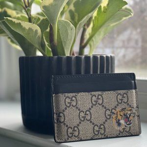 Gucci x Supreme Tiger Print card case